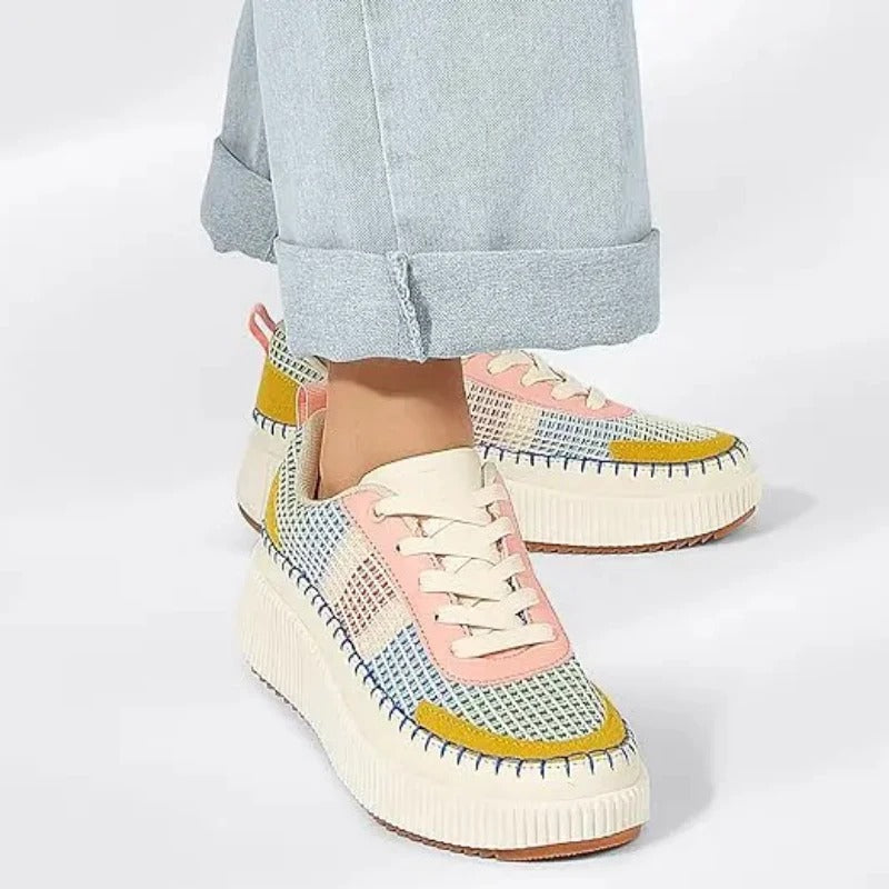 Retro Stitched Sneakers