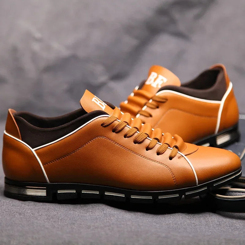 Genuine Leather Sneakers