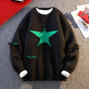 Rising Star Distressed Sweater