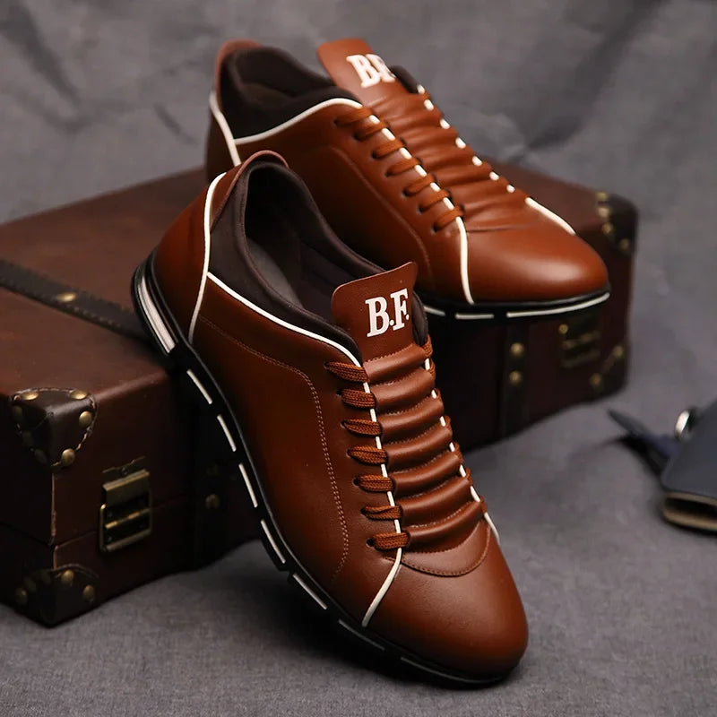 Genuine Leather Sneakers