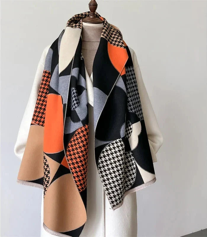 Eléonore Patchwork Cashmere Scarf