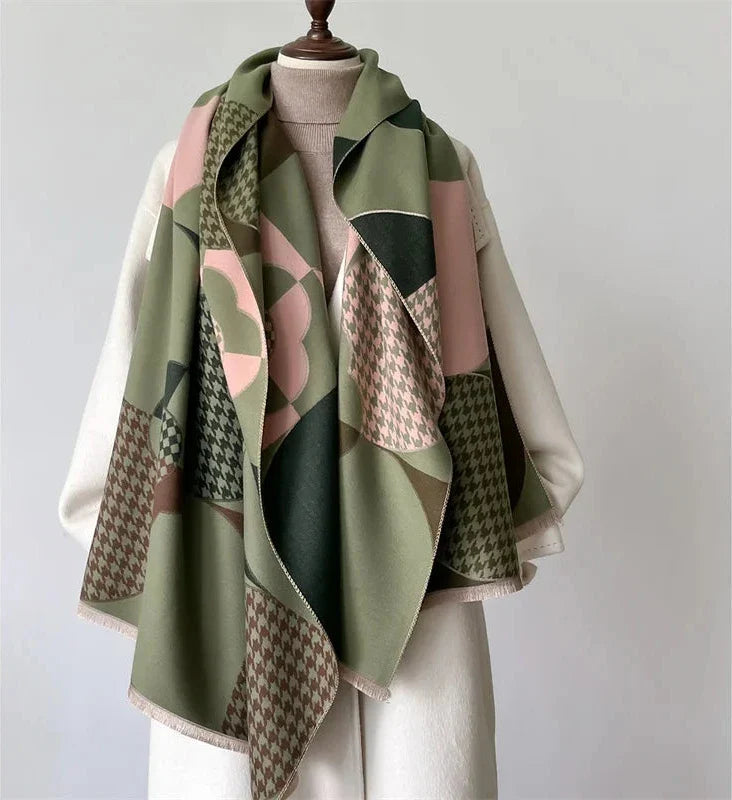 Eléonore Patchwork Cashmere Scarf