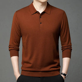 Charles Woven Wool Polo