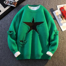 Rising Star Distressed Sweater