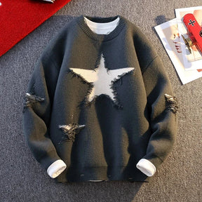 Rising Star Distressed Sweater