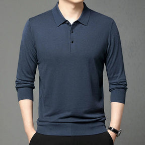 Charles Woven Wool Polo