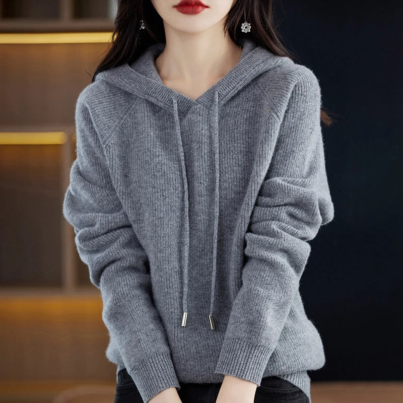 Alicia Cashmere Hoodie Sweater