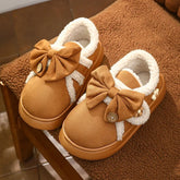 Soft Knit Bow Slippers