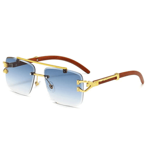 Rimless Gold-Plated Shades