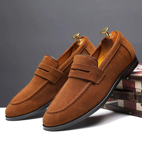 Marlow Genuine Suede Penny Loafers